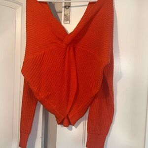 Women's Orange Sweater